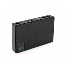 ДБЖ UPS-18W DC1018P для роутерів / комутаторів / PON / POE-430, 5 / / 9 / 12V, 1A, 12000MAh(4*3000MAh), Black, BOX