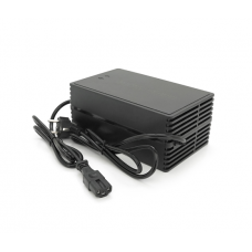 Зарядное устройство для аккумуляторов LiFePo4 48V(58,4V),16S,8A,500W, штекер Triangle plug (T-tipe / C13 / IEC). индикация, 220х122х86mm, 1.5kg