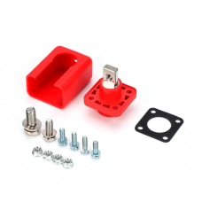 Корпусная проходная клемма 150A-A, М8-M6, 150A, 600V, ≤0,6 мОм, медь, IP54, Red