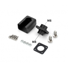 Корпусная проходная клемма М8-M8, 200A, 1000V, медь, Black