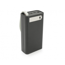 Power bank Voltronic T12-PD под 12х18650, Digital display, Output: 22.5W, Micro-USB, Type-C, Lightning, ABS, PVC, Black, BOX
