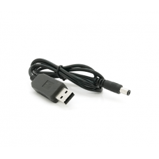 Кабель для роутера NN 5.5 / 2.5(5.5 / 2.1)mm(M)=> USB2.0 (Out:12V), 1м, Black, OEM