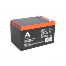 Тягова акумуляторна батарея AGM AZBIST 6-DZM-12, 12V 12Ah F2 (151х98х101 мм) Black