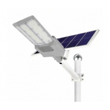 Вуличний ліхтар Vargo HYBRID Solar із сонячною батареєю+220V на стовп 3VPP, 1 режим, 300W, ip65, вбудований акумулятор 15000mah, White, Box