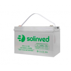 Аккумуляторная батарея SOLINVED 100-12 GEL 12V 100 Ah (330 x 173 x 218), 30.4 kg Grey