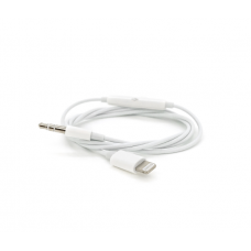 Кабель-переходник MH021 Jack 3.5mm(M) => Lighting(M), 1м, White, Box