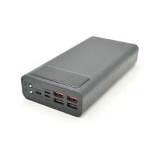 PowerBank XO-PR123 30000mAh,flashlight,Input:5V / 2.5A,9V / 2A,12V / 1.5A(Micro,Type-C,Lightning),Output:5V / 3A,9V / 2A,12V / 1.5A(3USB,Type-C)