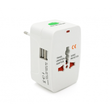 Универсальный переходник все стандарты розеток 5 in 1 + USB