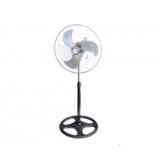 Вентилятор напольный металл KT1803 R18, поворот 120°, 3 режима, 220V, White, цена за ящик(3шт), Box