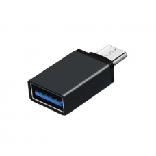Переходник YT 37681 USB2.0(AF) OTG => microUSB(M), Black, Blister