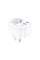 Мережевий фільтр HOCO NS3 на 1 розетка + 2 USB + USB-C, 20W, 220В, White