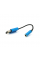 Переходник для наушников KIN KY-210 USB2.0(M)-Jack3.5(F), Blue, Box