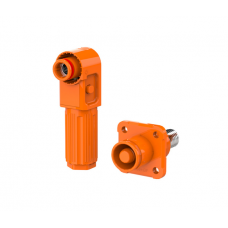 Комплект разъемов для АКБ (папа+мама), SRDB-100С, 100А, 1500V, IP67, Orange