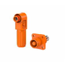 Комплект разъемов для АКБ (папа+мама), SRDB-120С, 120А, 1500V, IP67, Orange