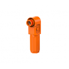 Силовий роз'єм для АКБ SRDB-100 (тато), кутовий, 100А, 1500V, IP67, Orange