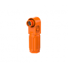 Силовий роз'єм для АКБ SRDB-200 (тато), кутовий, 200А, 1500V, IP67, Orange