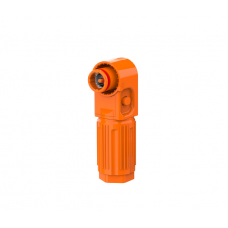 Силовий роз'єм для АКБ SRDB-350 (тато), кутовий, 350А, 1500V, IP67, Orange