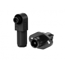 Set of connectors for battery (male + female), SRDB-70C, 70A, 1500V, IP67, Black