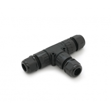 Кабельный T-разветвитель EW-P20T-3P, под кабель 5-9 мм, 16A, 450V, Black