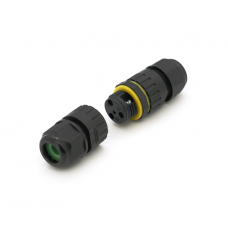 Кабельный соеденитель EW-M16-2P, под кабель 3,5-7 мм, 2P, 17.5A, 450V, Black