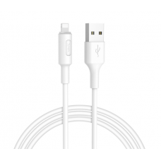 Кабель Hoco X25 Soarer, Lightning-USB, White, длина 1м, BOX
