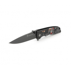 Нож складной Browning-DA80-1, ручка сталь с рисунком, длина 225 мм, 265 гр, Box