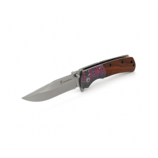 Нож складной Browning-DA142, ручка сталь + дерево с рисунком, длина 228 мм, 247 гр, Box
