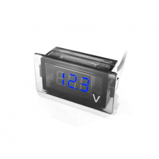 Цифровой вольтметр DY-B, диапазон измерений 12 -24V, 49x18x26 mm, Blue