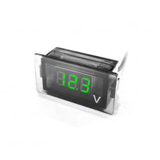 Цифровой вольтметр DY-G, диапазон измерений 12 -24V, 49x18x26 mm, Green