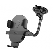 Автодержатель HOCO H20, крепление на стекло, зажим 55-85мм, Black, Box