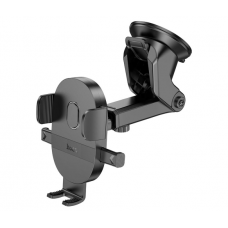 Автодержатель HOCO H19, крепление на торпеду, зажим 55-85мм, Black, Box