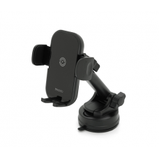 Автодержатель Yesido C197+ Wireless Charging 15W, крепление на торпеду, защелка 50-90мм, Black, Box