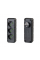 Розетка тройник с заземлением F101-Black, 3 розетки, 2500W, 10A, 110-250V~Max, Blister
