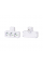 Розетка тройникТ-образнаый с заземлением F301-White, 3 розетки, 2500W, 10A, 110-250V~Max, Blister