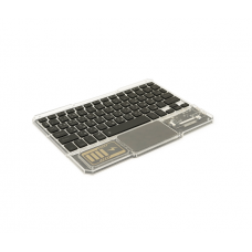 Клавіатура бездротова YT-K333, розкладна, 78 клавіш, Touchpad, (Eng / Pyc), 2.4G, вбудований акумулятор, 245x165mm, Black / Transparent, Box