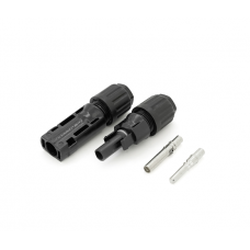 Коннектор MC4 1500V, 50A, луженый-медный сплошная клемма, под сечение 2.5-6mm2, под кабель 6mm, 0.5mmΩ, огнестойкость UL94-VO, IP68