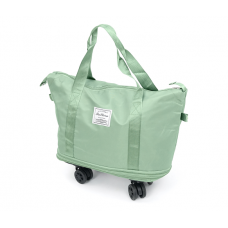 Дорожная сумка-трансформер, 55х22х80 cm, 56-75 л., колесики, Green, 1,1кг