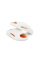 Летние тапочки, силиконовая подошва, размер 38 (длина стельки 24,5 см), White / Orange