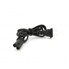 Кабель живлення CN 0.7m, 0.5mm, PC-184 / 2 A-C7 2 pin (американський роз'єм), Black, OEM