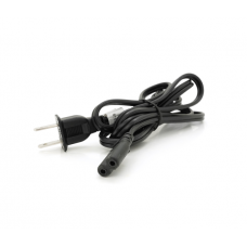 Кабель живлення CN 1.5m, 0.5mm, PC-184 / 2 A-C7 2 pin (американський роз'єм), Black, OEM