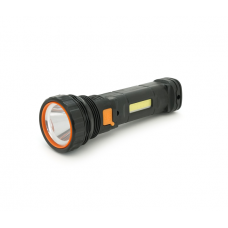Ліхтар ручний WESTECH, вбудований АКБ / 1200mah, Solar+COB,3 режими, USB кабель,black