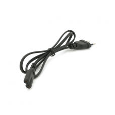 Кабель питания 0.8m, 0.5mm, PC-184 / 2 CEE7 / 16-C7 2 pin (для бытовой техники), Black, OEM