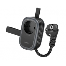 Фільтр HOCO NS7 на 1 розетку + 2 USB+ USB-C, 20W, кабель 1.1м, 220В, Black, Box