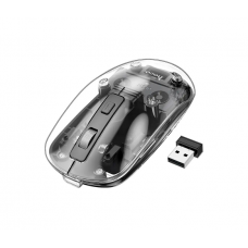 Мышь беспроводная HOCO GM29, 1600DPI, 2.4GHZ, Black / Transparet, Blister