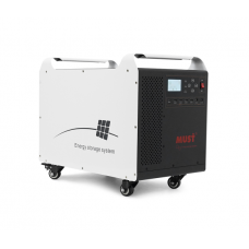 Must HBP1800-3024OS 3072W LiFePO4 LCD, 24VDC, PV 60A MPPT, 230V ±5%, 6000 cycle 80% DOD, 25°C, 4xUSB, 2x12V1A, Type-C, 3xAC 220V, 288*348*490, 33KG