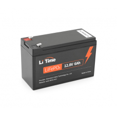Акумуляторна батарея Li-TIME LiFePO4 12.8V 6Ач 76Wh,BMS 6A F2, 151*65*94mm