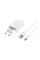 Набір BOROFONE BA21A СЗУ 1xUSB+ кабель Micro, 2.4A, 1м, White, Box
