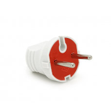 Вилка без заземления 16А 250V T504, White