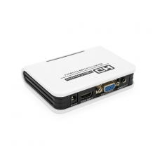 Активный конвертер HDMI (input) на VGA(output) + Audio Adapter, White, 4K / 2K