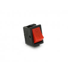 Переключатель ON-OFF KCD1-101, 250VAC / 5A, 2 контакта, Red